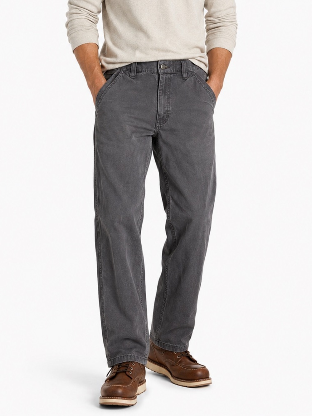 Carhartt Rugged Flex Double-Front Work Pants Gray 30x34